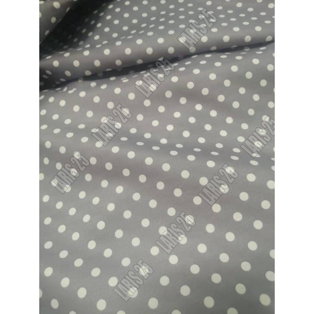 TERMURAH KAIN BAHAN TERLARIS KATUN MIKROTEX MOTIF POLKADOT UTK SPREI GORDEN PER 0,5M DAN 1M