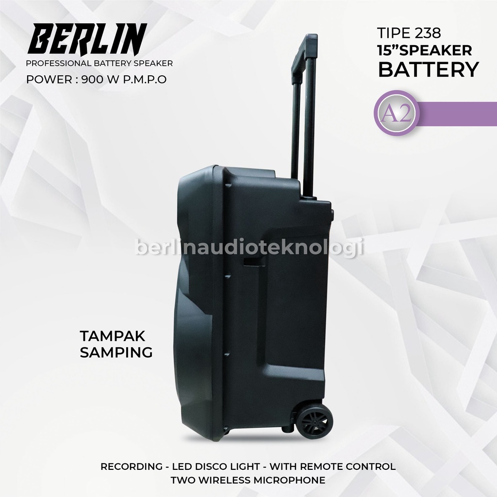 Speaker Portable Professional BERLIN 238 / 15inch V-A2 Single Speaker