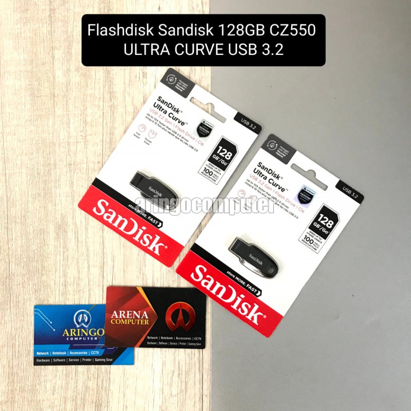 Flashdisk Sandisk 128GB CZ550 ULTRA CURVE USB 3.2