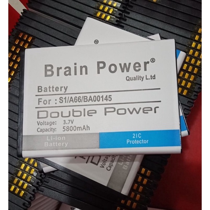 Double Power Battery Batere Batre Baterai Brain Power Mito Note A66 S1 BA-00145 BA00145