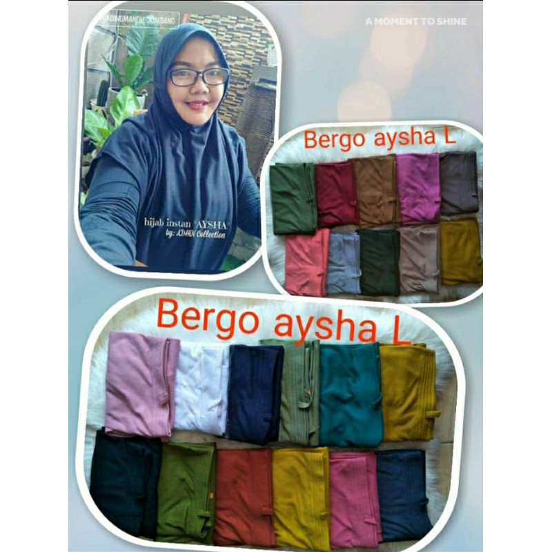 hijab instant duyung aysha L Bergo Duyung Aysha L