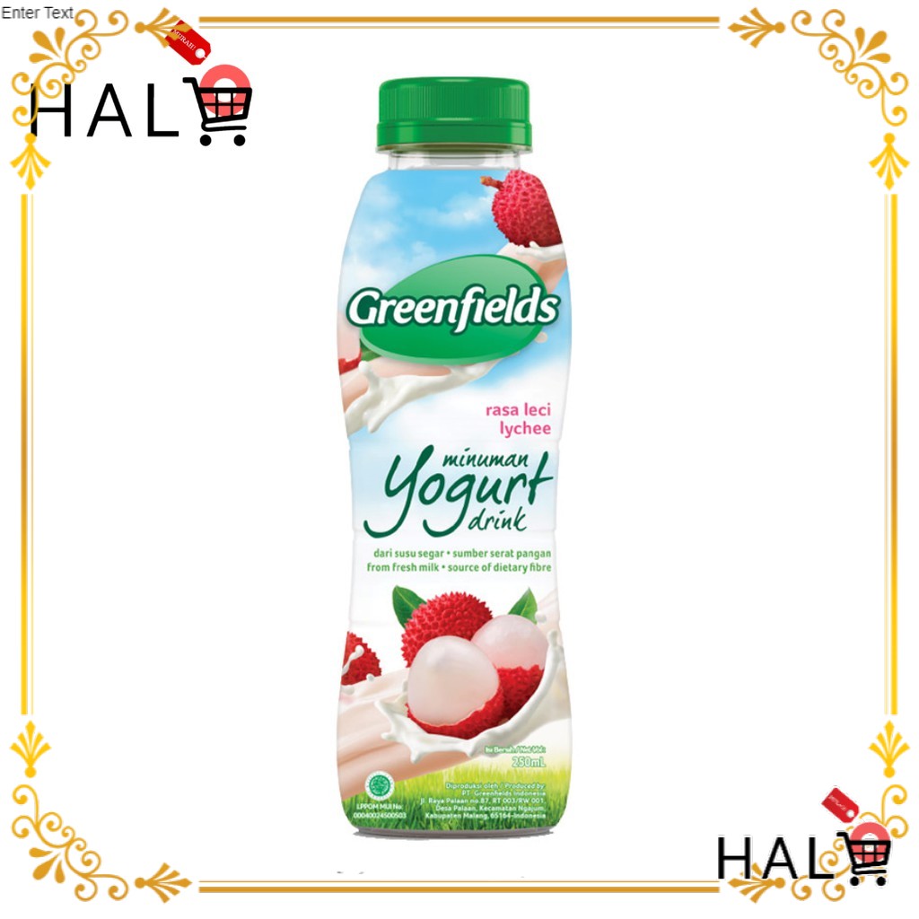 

GREENFIELDS YOGURT DRINK LYCHEE 250 ML