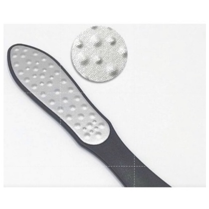 STAINLESS STEEL MEIXIANG Asah asa gosok callus 2 sisi nail file kikir / callus remover plat pedicure