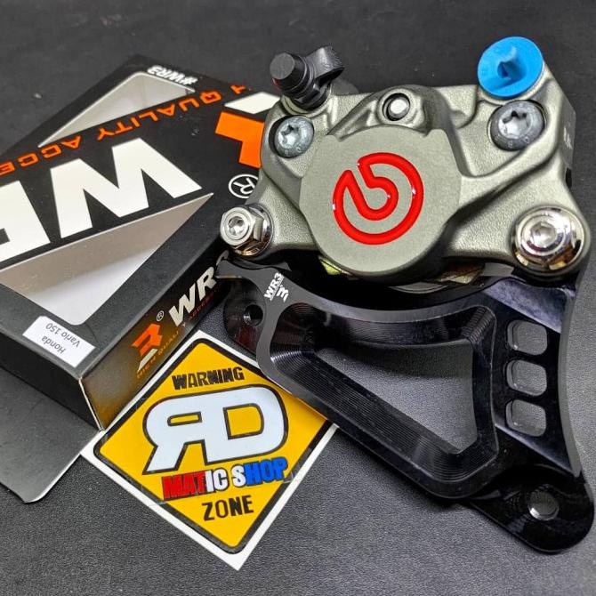 Kaliper Brembo 2 Piston Original Bracket WR3 260mm Beat Vario Scoopy CUCI GUDANG
