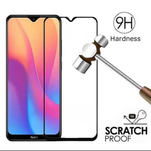 Tempered glass Xiaomi redmi 8 Redmi 8A Full lem glue anti gores kaca