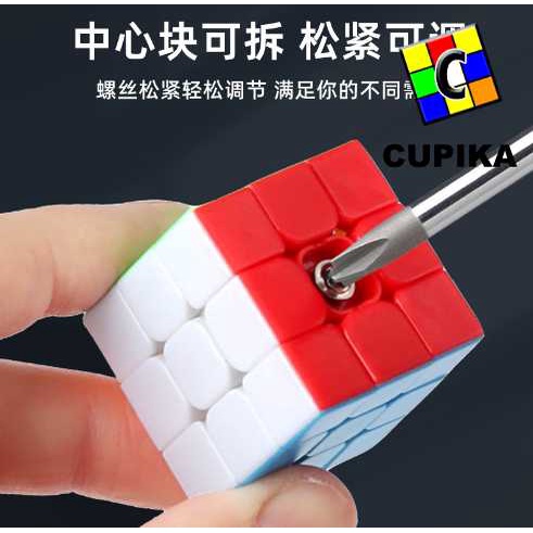 Rubik Keychain Shengshou 3x3x3 Stickerless KOTAK Gantungan Kunci