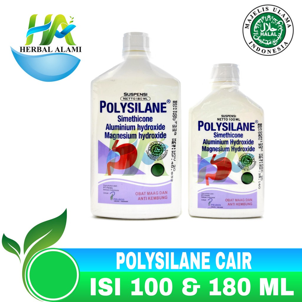 Polysilane Cair - obat Sakit maag &amp; kembung