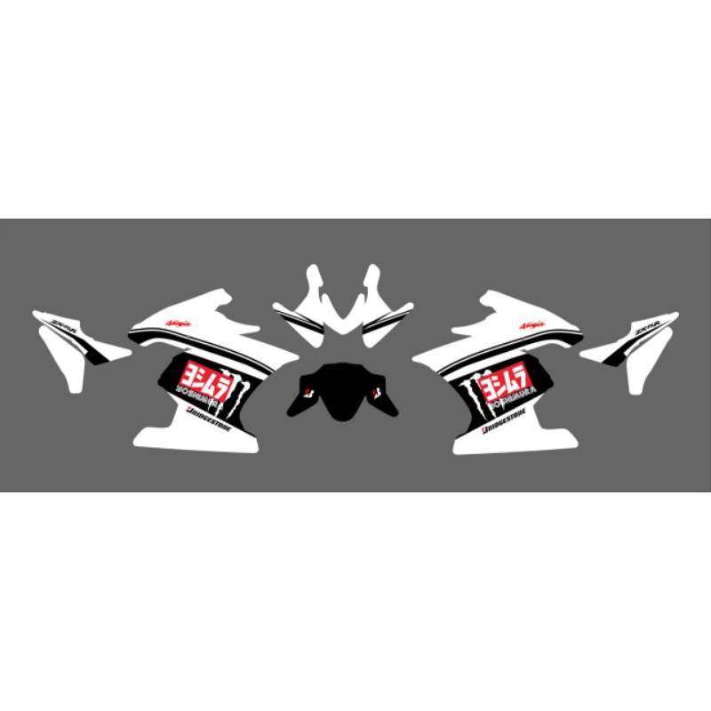 decal ninja 250 karbu / dekal ninja 250 karbu fullbody / decal motor ninja 250 karbu