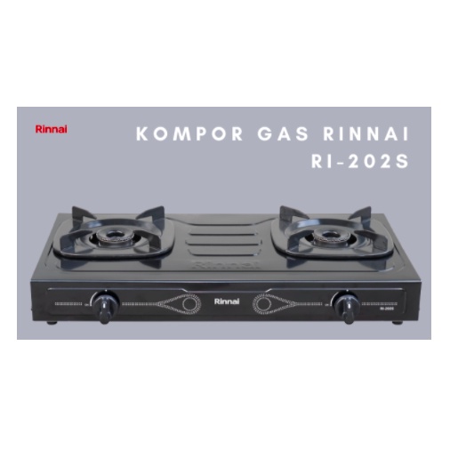 [ Rinnai ]Kompor Gas 2 Tungku Rinnai RI 202 S - 2 Tungku - Sun Burner!