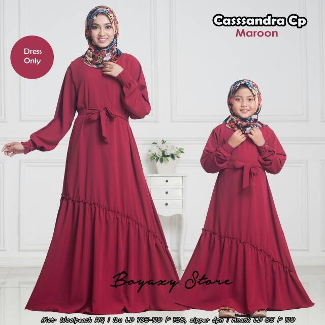 Gamis couple ibu anak Cassandra