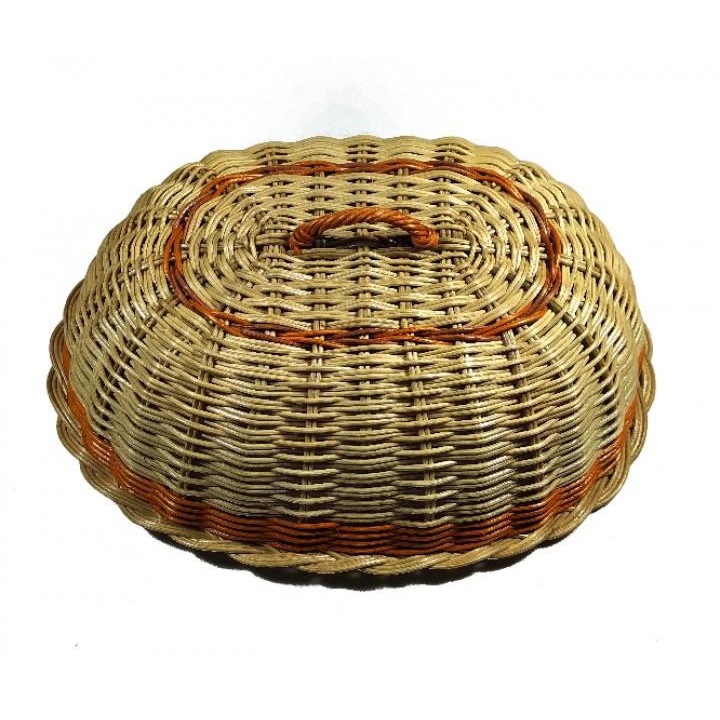 Apazada Kerajinan Tangan Rotan Natural Tudung Saji OVAL 