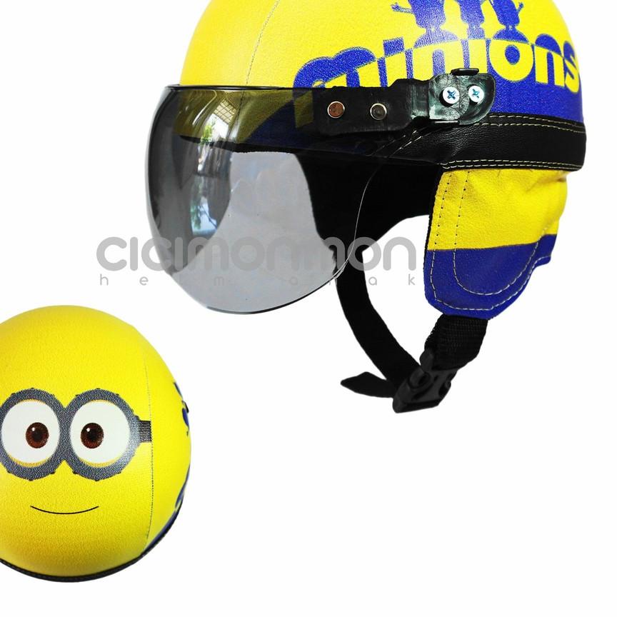 ✩ SUPER Helm Anak Balita Retro Minions ➽