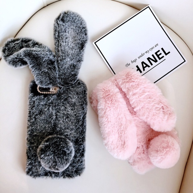 CASE OPPO A3S BUNNY KELINCI BULU-BULU LUCU PREMIUM 