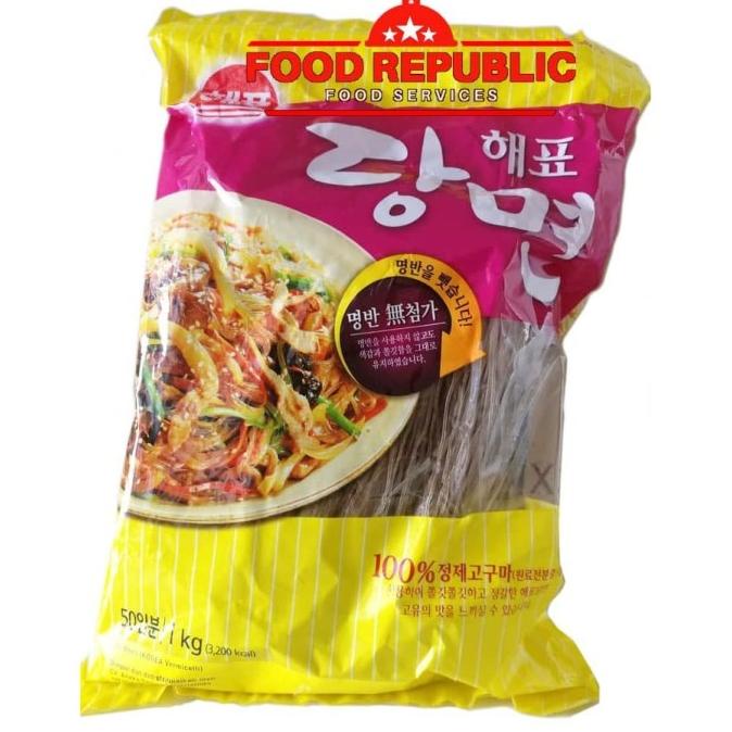

Cuci Gudang Awal Tahun Sajo Soun Korea / Korean Vermicelli / Dangmyeon 1 KG bahan japchae Cuci