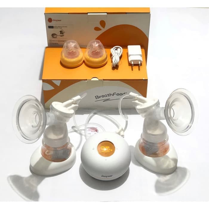 PD03 Paket DOOPSER Double Electric Breast Pump Pompa + Kantong ASI Doopser 120ml