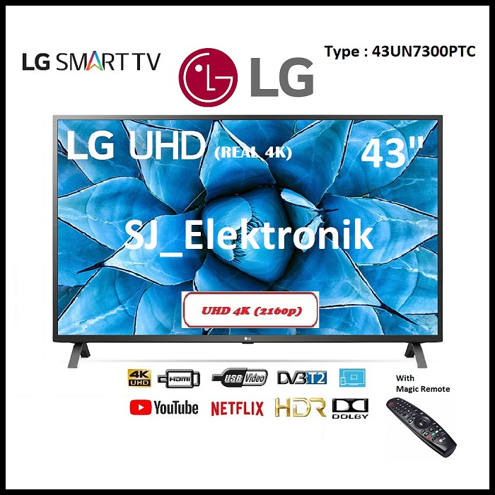 (KHUSUS LUAR KOTA) LED TV LG 43 Inch 43UN7300PTC - 43UN7300 Real 4K UHD SmartTV