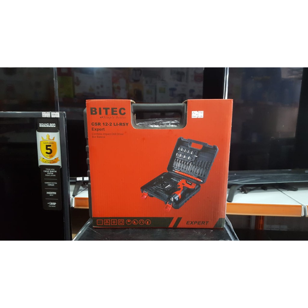 Bitec Cordless Impact Drill Driver Bor Baterai CSR 12-2 LI-RSY Expert / INA MBB 1012 Li-YS