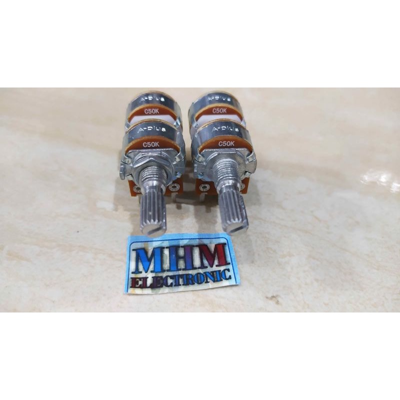 potensio Dobel stereo C50K ROTARI (2Pcs)