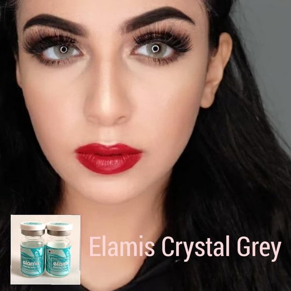 Softlens ELAMIS DIA 14.20mm BROWN GREY GREEN BLUE Normal minus ( -0.50 sd -3.00 ) / CTK /Lensa Kontak / BS