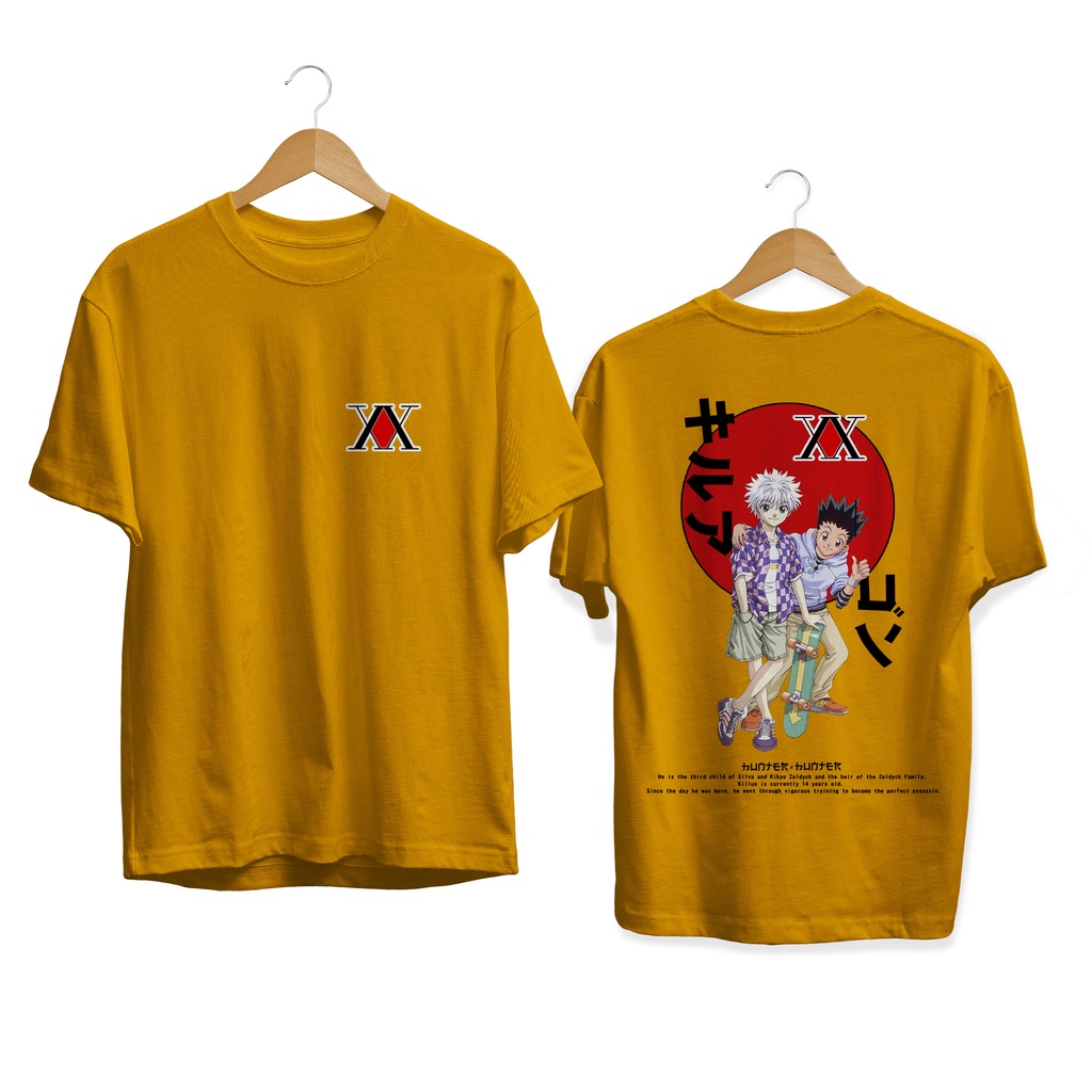 NEW T-SHIRT KILLUA GON HUNTER ZOLDYCK ANIME MANGA JAPANES CULTURE