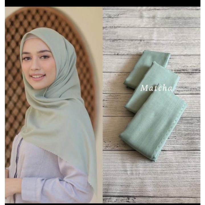 Kerudung Segi Empat Polos Voal Premium|Jilbab Voal Polos|Lasecut