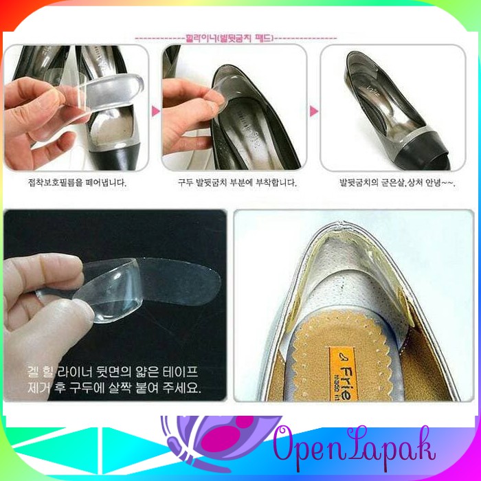 Gel Silikon Sepatu Solace Pelindung Tumit Silicon Sepatu Anti Lecet Belakang Kaki