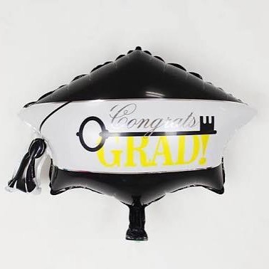 Balon Foil Wisuda Topi / Balon graduation