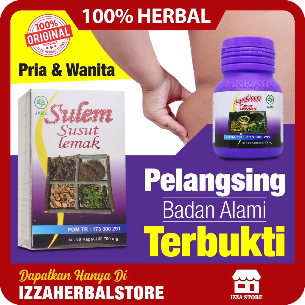 PELANGSING BADAN ALAMI Sulem Susut Lemak Herbal Original Asli Resmi Izin BPOM Penurun Berat Badan