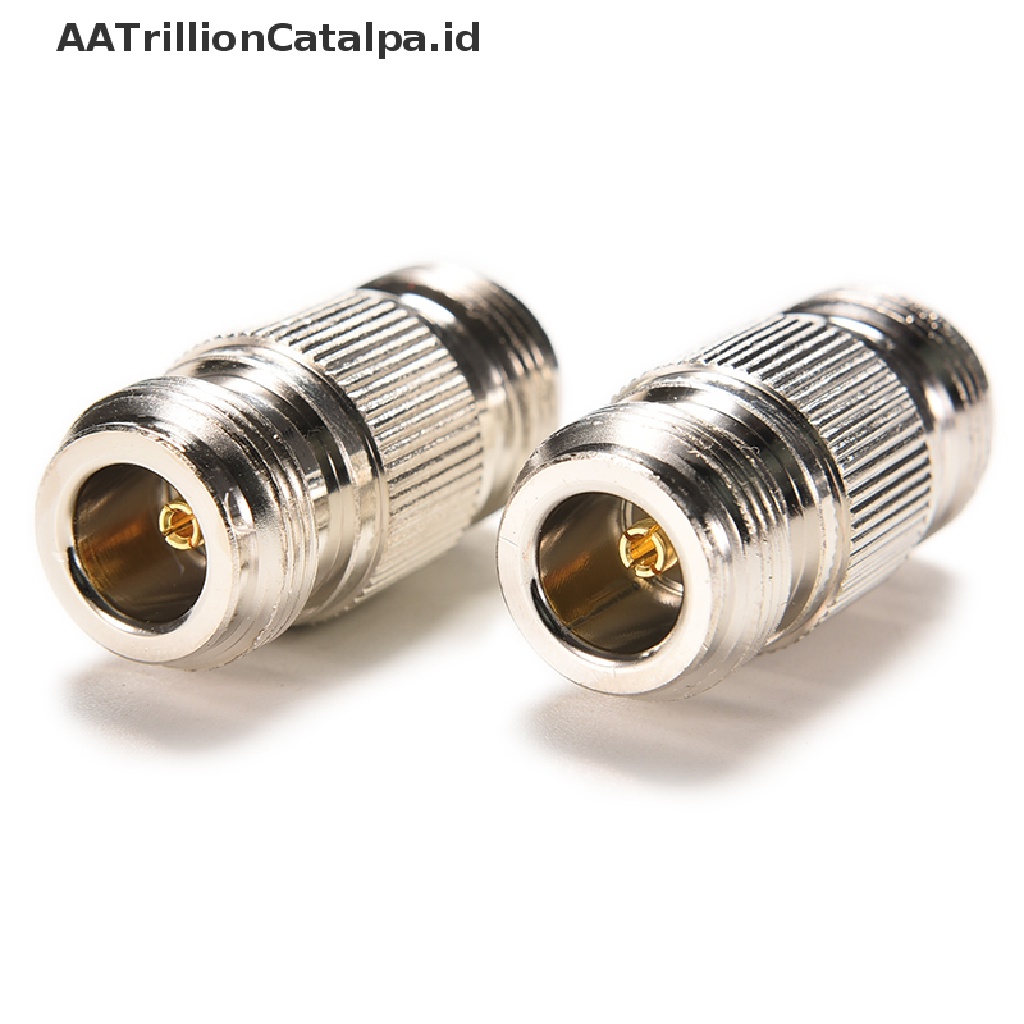 Adapter Konektor Coaxial RF Lurus Ganda Tipe N Female Jack Ke N Female