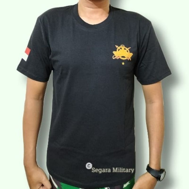 KAOS TNI KAVELERI//KAOS TNI AD//KAOS LENGAN PENDEK COMBED 30S