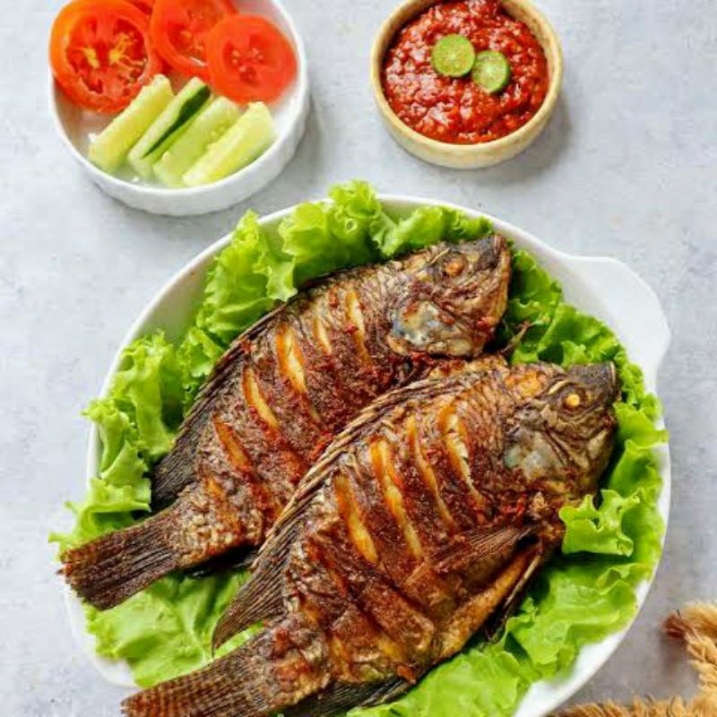 

Nafariz724 Ikan Nila Bumbu Kuning Isi 2-3 (500 Gr) Free Sambel Monyong Siap Goreng - Frozen Food