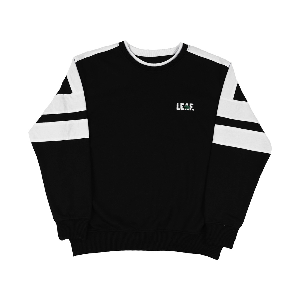 LEAF Ssense Black/White Crewneck