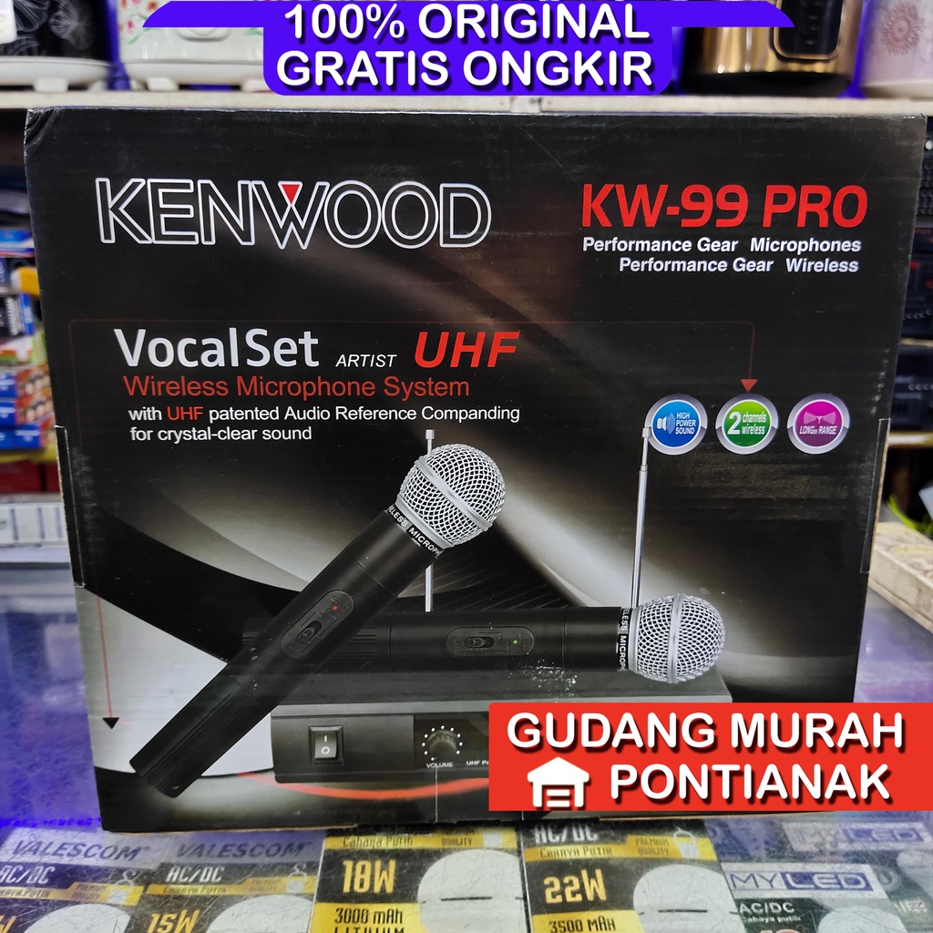 Mic Kenwood KW 99 PRO original mantap suara jernih kualitas asli