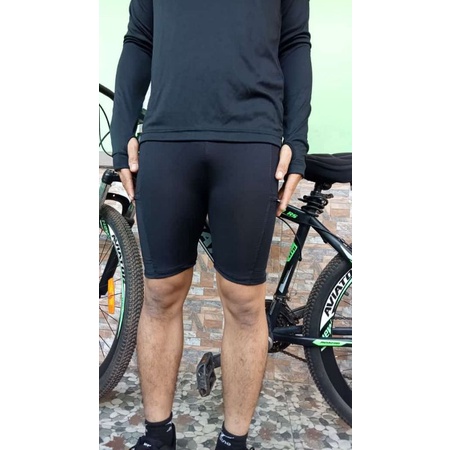 TERBARU Celana legging pendek pake sleting/celana gowes/celana sport/celana pendek/legging sleting pendek