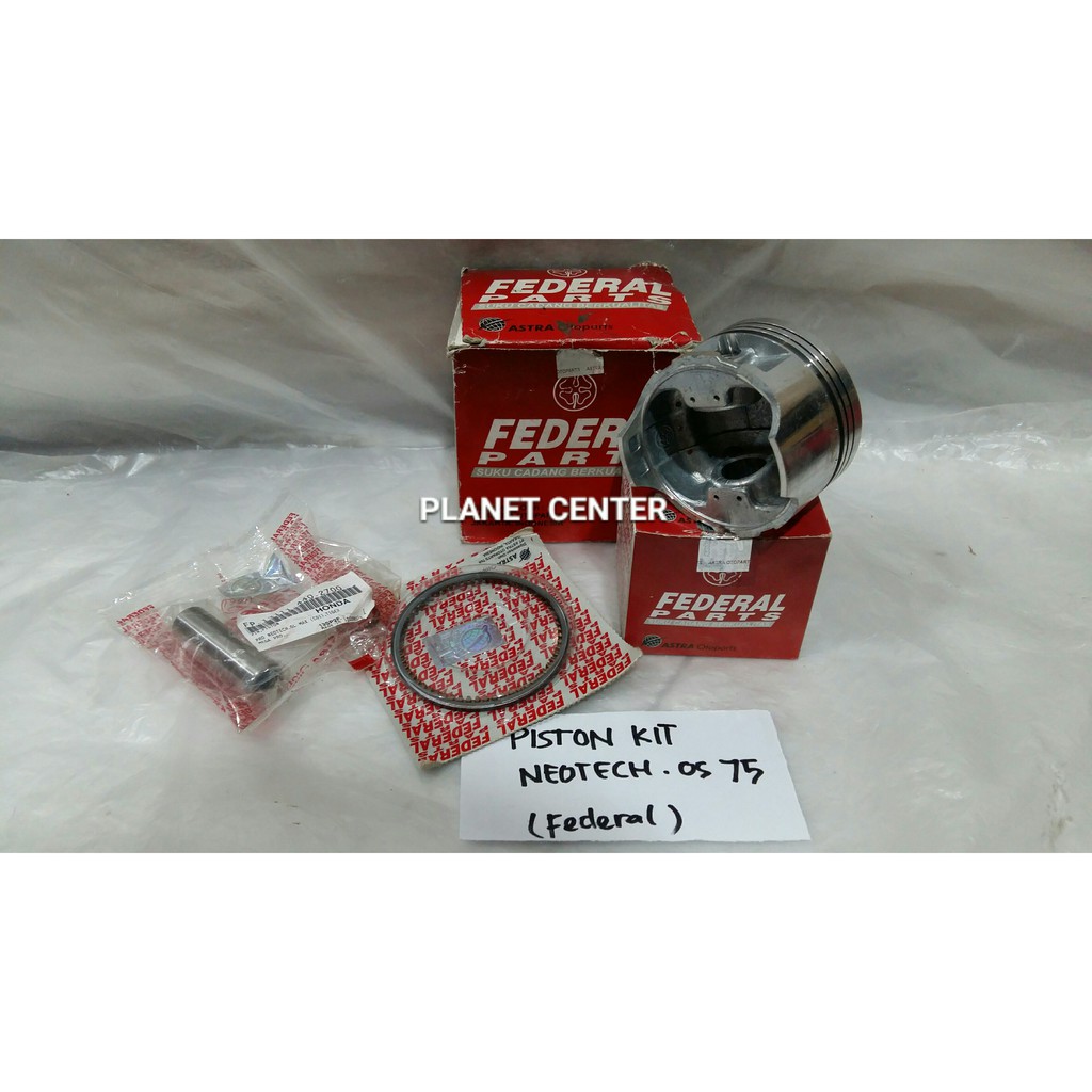 Piston Kit assy Set honda Gl Pro Neotech Os 75 merk Federal