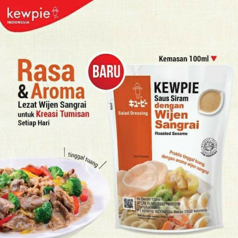 Kewpie salad dressing roasted sesame / wijen sangrai 100 ml