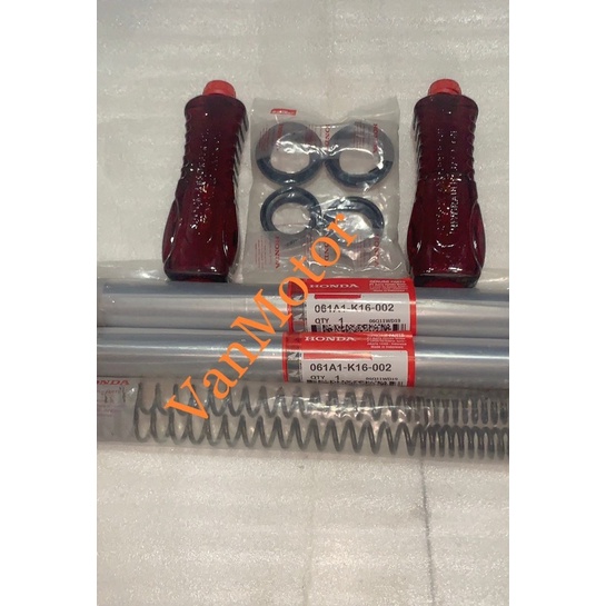 PAKET AS SHOCK SOK BEAT ESP NEW SCOOPY ESP HONDA K16 DRAT 1SET SEAL , OIL SHOCK , PER ,  2pc seal shock 2pc seal abu 2pc as shock 2pc oil shock 2pc per shock