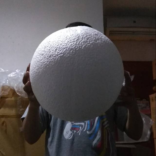 TERBESAR bola gabus 40cm diameter nya murah bulat padat stirofoam sterofoam unik untuk dekorasi