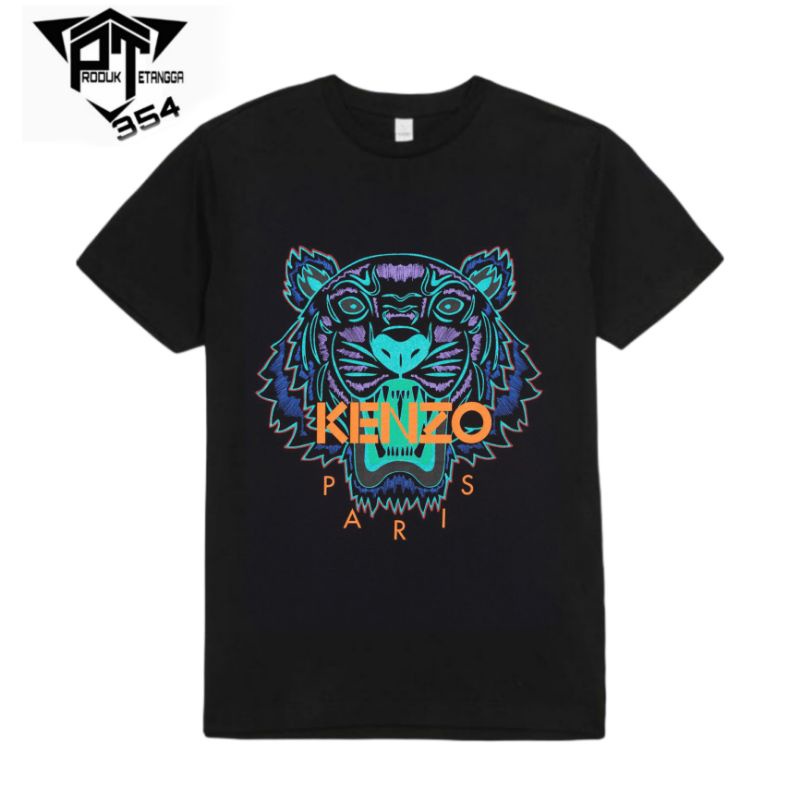 KAOS BAJU KENZO - TSHIRT OVERSIZE HYPBEAST VINTAGE BOOTLEG PREMIUM - HITAM PRIA WANITA DEWASA 24S