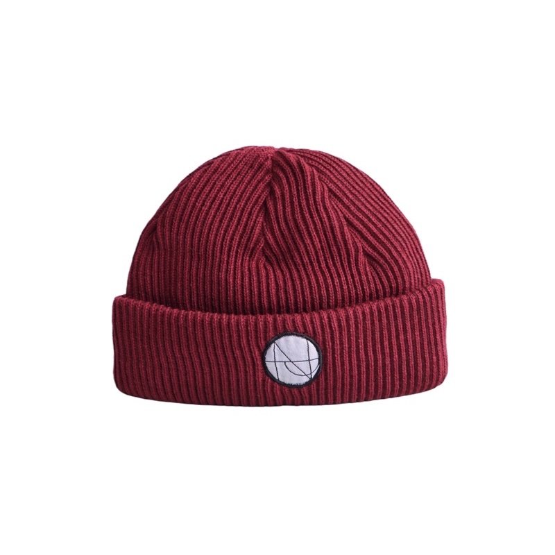 Short beanie maroon original nowpaps.beanie hat original nowpaps