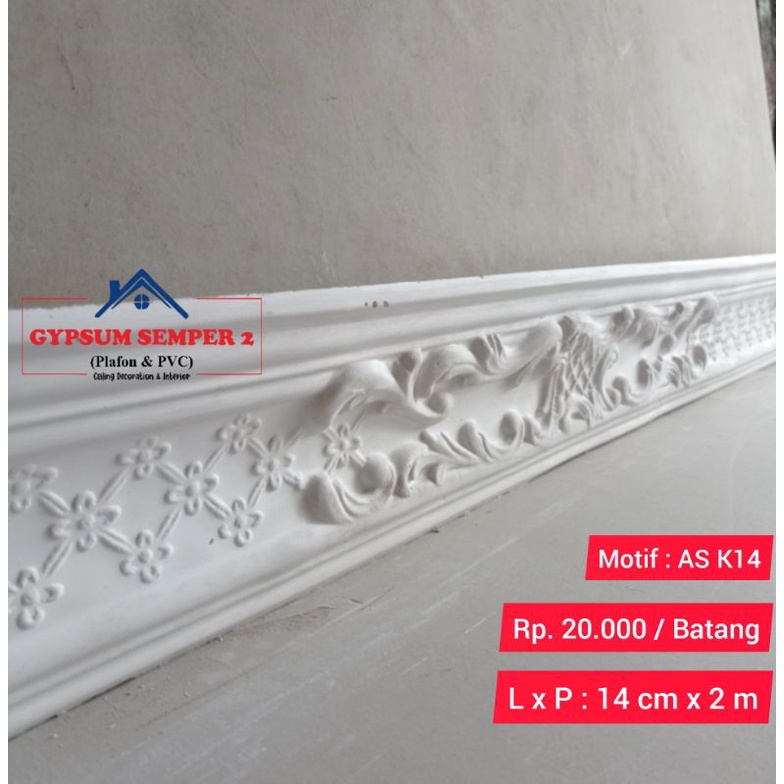 List profil gypsum motif AS