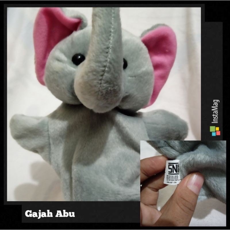 Boneka tangan karakter Hand puppet character Boneka tangan edukasi belajar binatang lucu bahan kain aman anak bayi