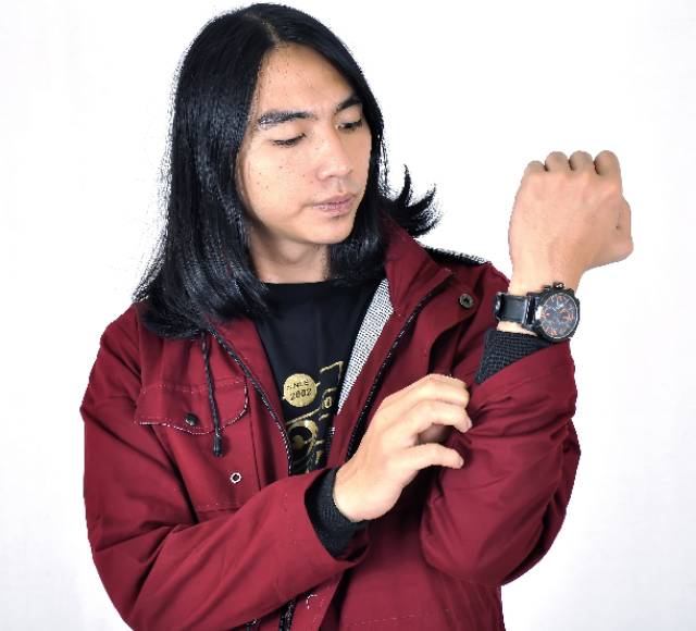 Kent Jaket Parka Acrilik Maroon