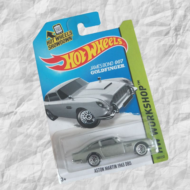 Hotwheels Aston Martin 1963 DB5 James Bond 007 Goldfinger HW Workshop