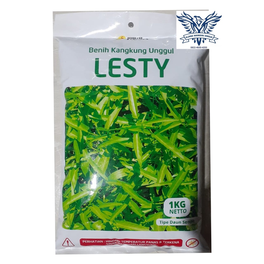 LESTY 1 KG BENIH BIBIT KANGKUNG DAUN SEMPIT PREMIUM  CAP RUSA