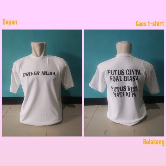 BIG SIZE 3XL 4XL...kaos/t shirt/baju keren MEME CINTA DRIVER MUDA