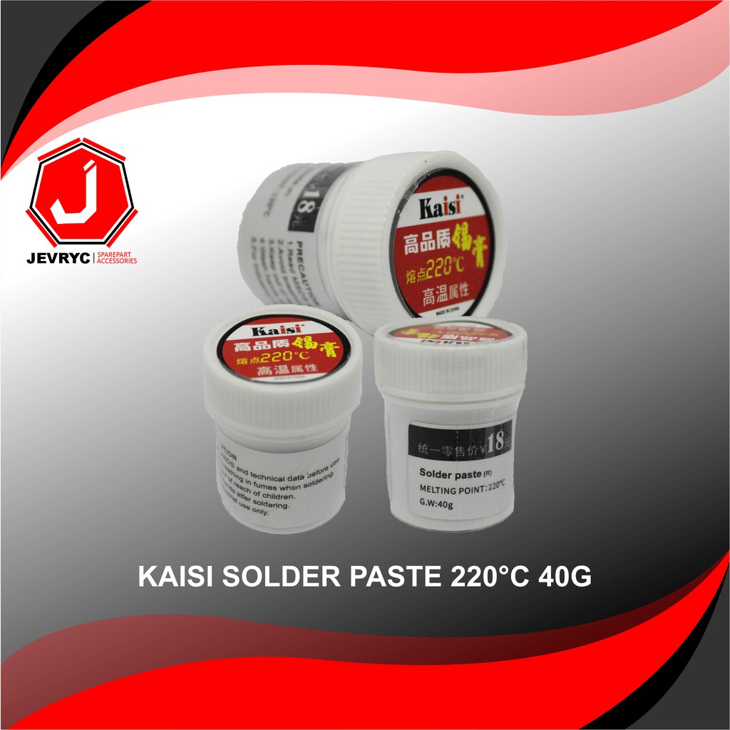 Jual TIMAH PASTA SOLDER / SOLDER PASTE KAISI 220C 40G | Shopee Indonesia