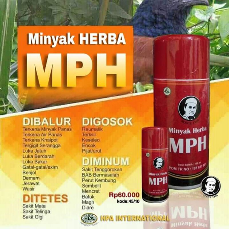 Minyak herbal MPH pak haji HPA