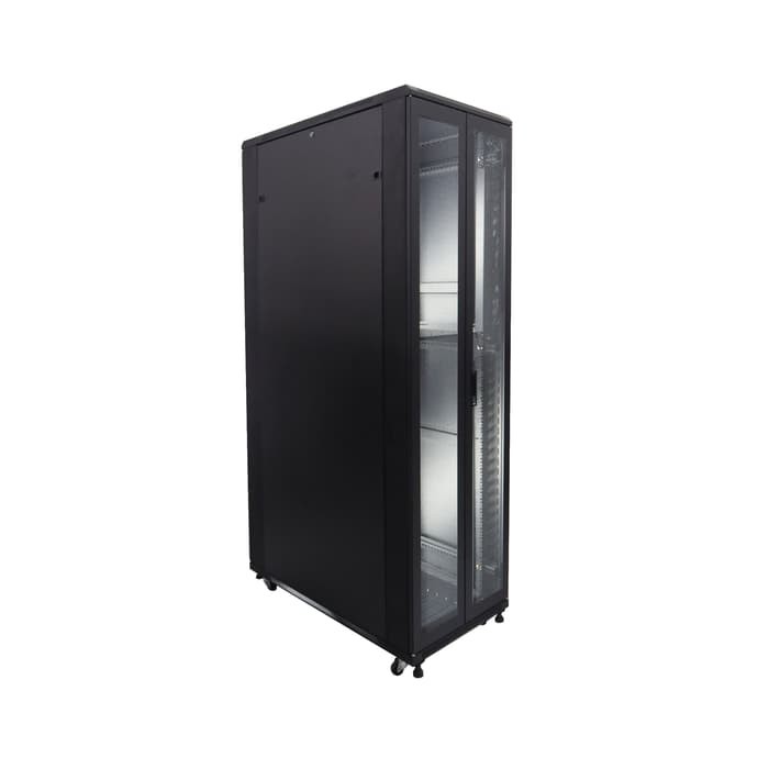 Indorack IR11545G Standing Close Rack 19&quot; 45U Glass Door Depth 1150mm STANDING CLOSE RACK 45U