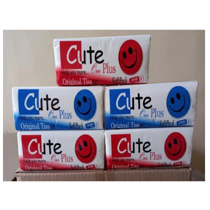 * NCC * Cute One Plus Tisu Wajah Facial Tissue With Virgin Pulp Tebal Namun Lembut